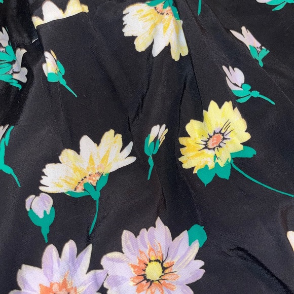 NWT, LOFT Floral Black Dress, Size 2 Petite - Picture 2 of 7